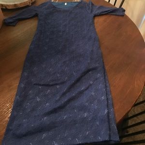 Pink blush maternity midi dress